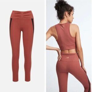 NWT NEW BALANCE X BANDIER Ultra High Rise Tight XS Ribbed Waist Legging 7/8 Long